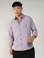 Campus Sutra Textured Weave Shirt