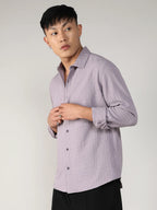 Campus Sutra Textured Weave Shirt
