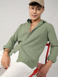 Campus Sutra Textured Micro Buffalo Check Shirt