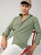 Campus Sutra Textured Micro Buffalo Check Shirt