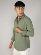 Campus Sutra Textured Micro Buffalo Check Shirt