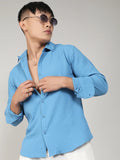 Campus Sutra Textured Micro Buffalo Check Shirt