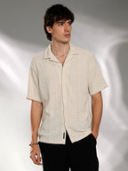 Campus Sutra Aztec-Textured Shirt