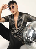 Campus Sutra Metallic Ombre Shirt