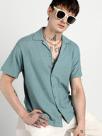 Campus Sutra Micro Zig-Zag Shirt