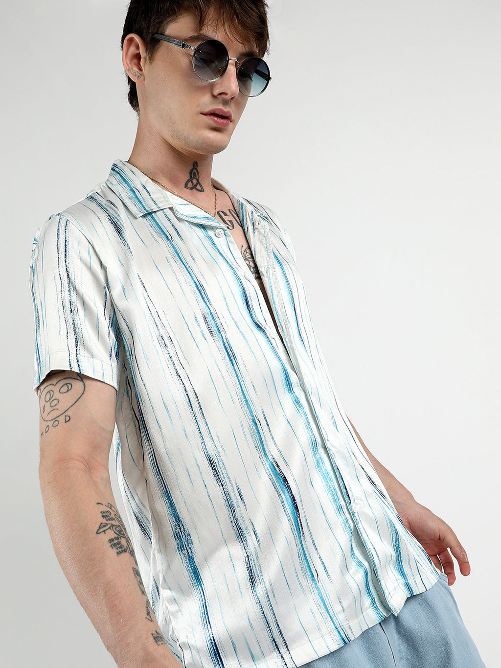 Campus Sutra Brush Strokes Shirt