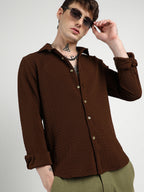 Campus Sutra Ripple Box Shirt