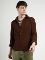 Campus Sutra Ripple Box Shirt