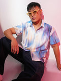 Campus Sutra Strokes-Textured Shirt
