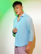 Campus Sutra Solid Basic Shirt