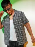 Campus Sutra Flora-Embroidered Shirt