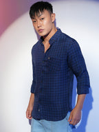 Campus Sutra Gingham Check Shirt