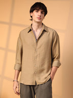 Campus Sutra Breezy Wrinked Shirt