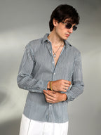 Campus Sutra Pleat-Creased Shirt