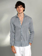 Campus Sutra Pleat-Creased Shirt