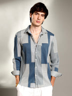 Campus Sutra Retro-Pleat Shirt