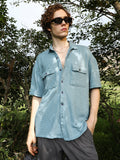 Campus Sutra Tactile-Utility Oversized Shirt