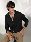 Campus Sutra Abstract-Textured Shirt