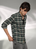 Campus Sutra Woven Plaid Shirt
