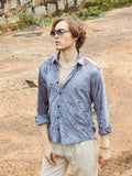 Campus Sutra Solid Velvet Shirt