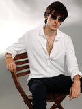Campus Sutra Rope-Textured Shirt
