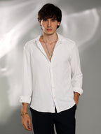 Campus Sutra Rope-Textured Shirt