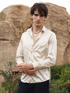 Campus Sutra Sheen Chevron Shirt