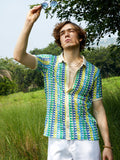 Campus Sutra Loop-Stripe Knit Shirt