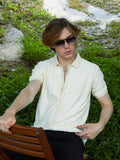 Campus Sutra Solid Creased Knit Shirt