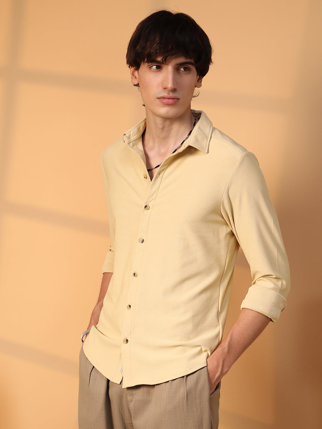 Campus Sutra Criss-Cross Shirt