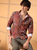 Campus Sutra Sunflower-Waffle Shirt