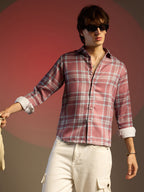 Campus Sutra Tartan Plaid Shirt