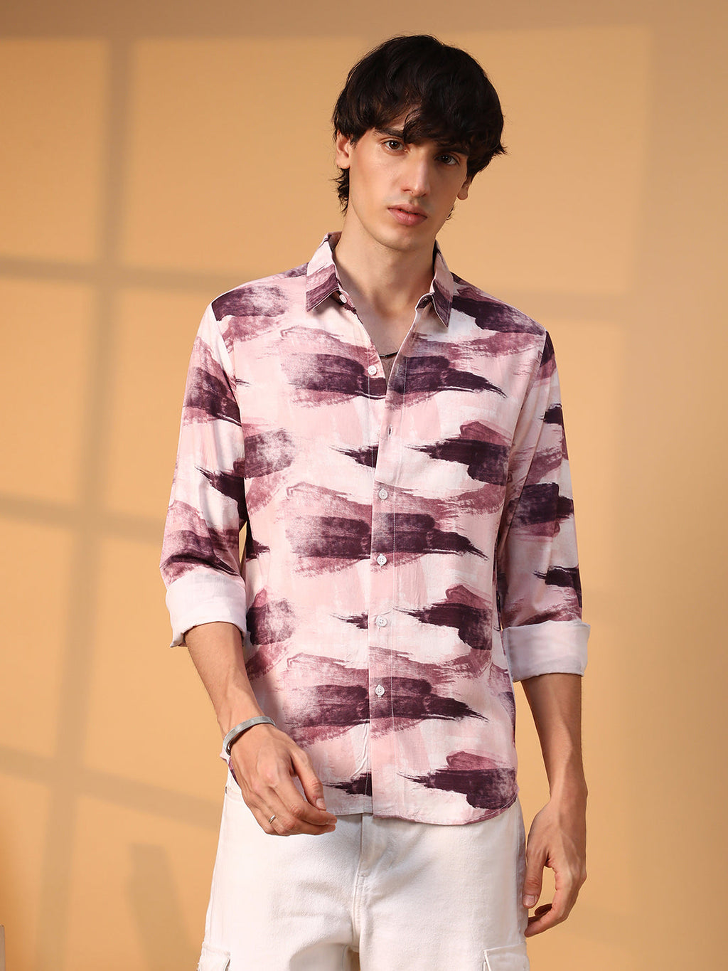 Campus Sutra Brush Strokes Shirt