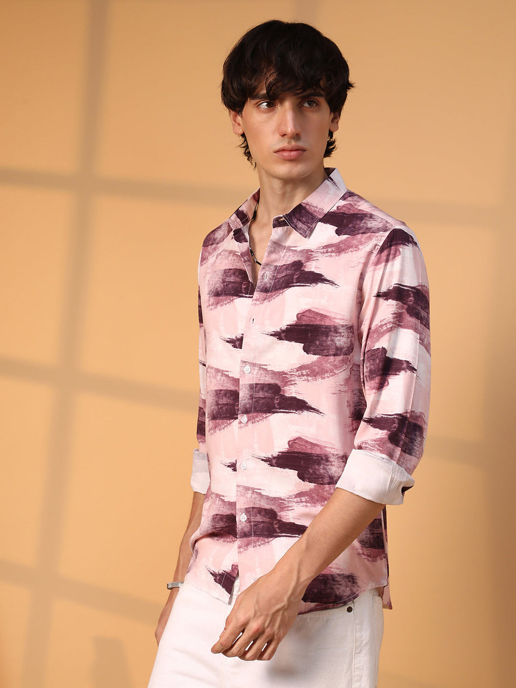 Campus Sutra Brush Strokes Shirt