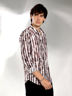 Campus Sutra Ink-Striped Shirt