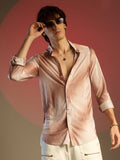 Campus Sutra Ombre-Pleated Shirt