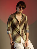 Campus Sutra Ombre-Pleated Shirt