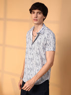 Campus Sutra Contrast Grazed Shirt