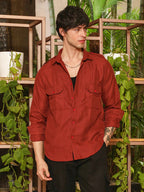 Campus Sutra Relaxed Utility Shirt