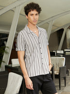 Campus Sutra Wavelength-Knit Shirt