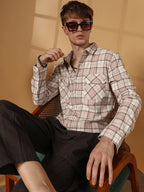 Campus Sutra Buffalo Check Utility Shirt