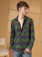 Campus Sutra Check Utility Shirt