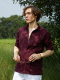 Campus Sutra Foliage-Tactile Shirt