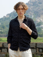 Campus Sutra Cubic-Tassel Shirt