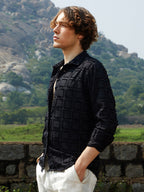 Campus Sutra Cubic-Tassel Shirt