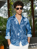 Campus Sutra Jellyfish Contrast Shirt