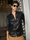 Campus Sutra Metallic Blushed Shirt