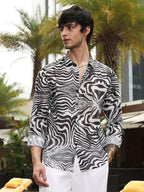 Campus Sutra Zebra-Kaleidoscopic Shirt