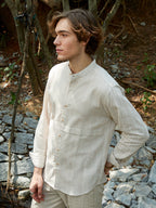 Campus Sutra Pencil-Striped Shirt