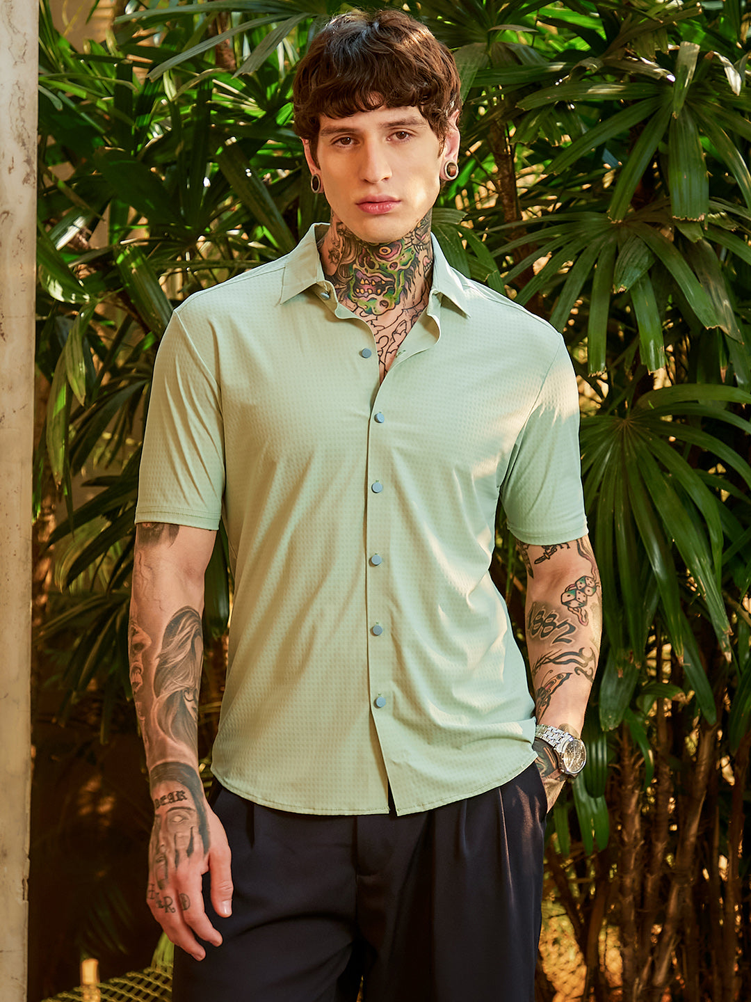 Campus Sutra Seamless Cuboid Shirt